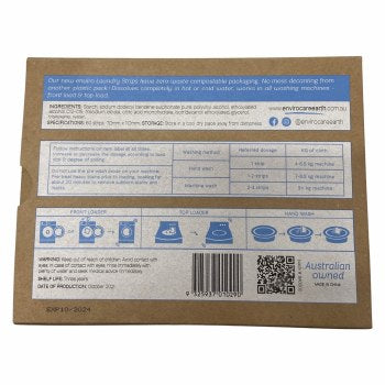 Laundry Detergent Strips SENSITIVE x 60 pack - Enviroclean Laundry Detergent Strips SENSITIVE x 60 pack - Enviroclean