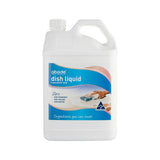 A white plastic jerrycan shaped container labelled  Abode Dish Liquid Concentrate Zero 4L
