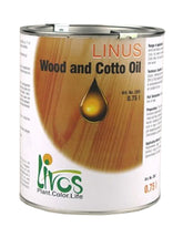 A 750ml can labelled Linus Wood and Cotto Oil
