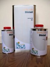 3 cans in 3 sizes, all labelled Svalos Dilutant, the three sizes are 500ml, 1 litre and 5 litres.